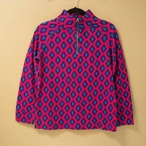 𝅺3 fpr $10 Mud Pie Poppy Monogram Quarter Zip Pullover